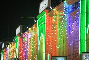 جدار السور الخارجي للعتبة المقدسة