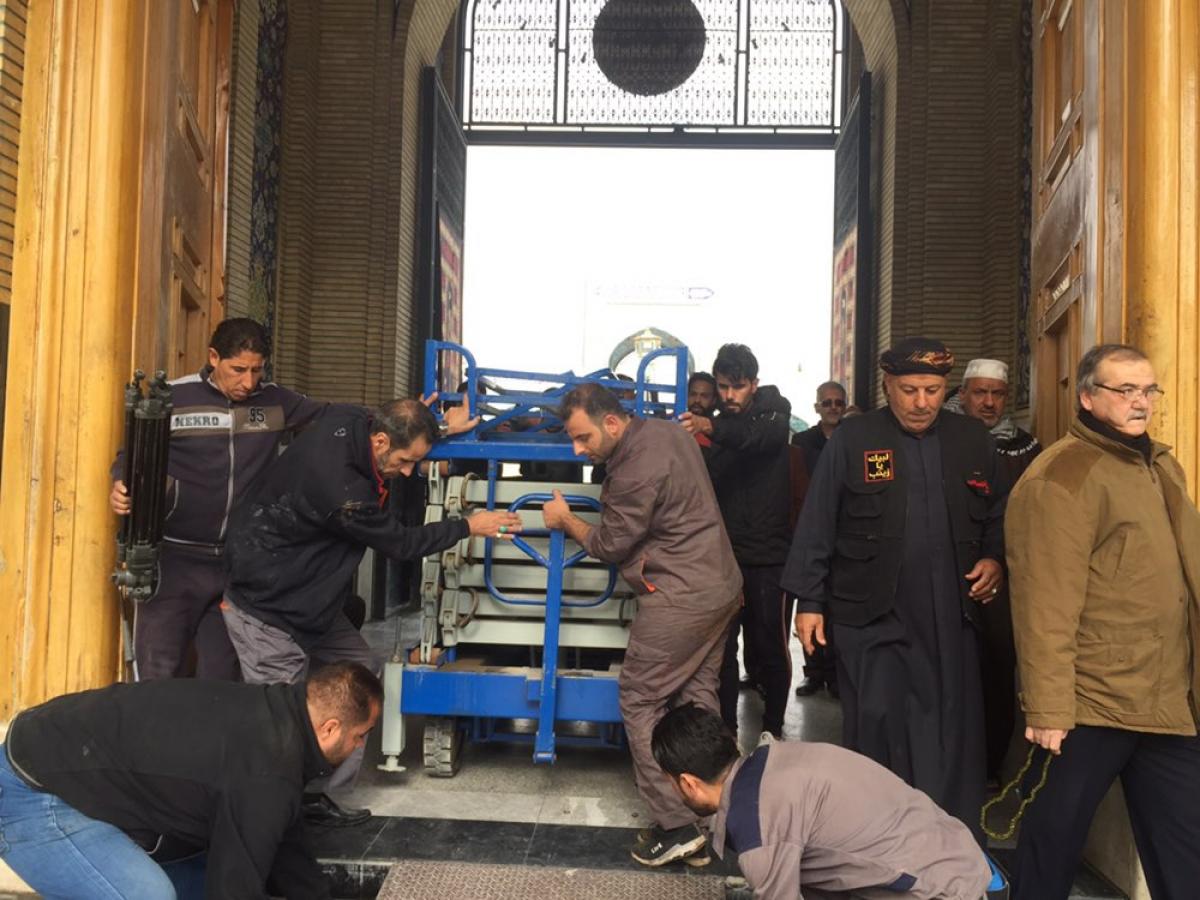 The al-Abbas's (p) holy shrine starts the fifth phase of the rehabilitation and maintenance works of the shrine of Lady Zaynab (peace be upon her).