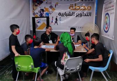 محطّةُ فتية الكفيل الثقافيّة لطلبة الجامعات والمدارس بعامها الأوّل تشهد إقبالاً وتفاعلاً كبيرين من قِبل زائري الأربعين