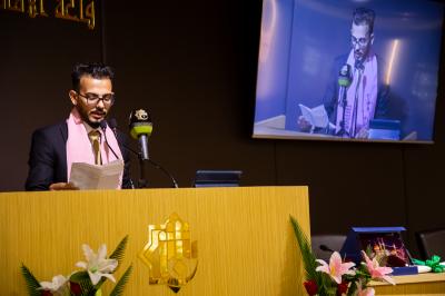 الطلبةُ المتخرّجون في كلّية التربية/ جامعة المثنّى يحتفون بتخرّجهم في رحاب العتبة العبّاسية المقدّسة