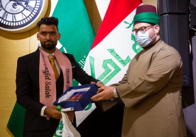الطلبةُ المتخرّجون في كلّية التربية/ جامعة المثنّى يحتفون بتخرّجهم في رحاب العتبة العبّاسية المقدّسة