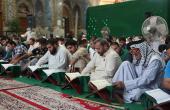 الختمة القرآنية المرتلة تواصل جلساتها اليومية في صحن أبي الفضل العباس عليه السلام 