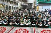 الختمة القرآنية المرتلة تواصل جلساتها اليومية في صحن أبي الفضل العباس عليه السلام 