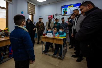 مجموعةٌ من الطلبةِ المتفوّقِين في ضيافة العتبة العبّاسية المقدّسة
