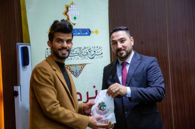 مجموعةٌ من الطلبةِ المتفوّقِين في ضيافة العتبة العبّاسية المقدّسة