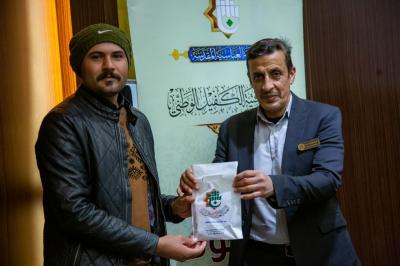 مجموعةٌ من الطلبةِ المتفوّقِين في ضيافة العتبة العبّاسية المقدّسة