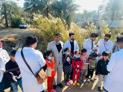 طلبةُ كلّية التمريض في جامعة العميد يُجرون جولةً للإرشاد والتحرّي الصحّي