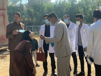 طلبةُ كلّية التمريض في جامعة العميد يُجرون جولةً للإرشاد والتحرّي الصحّي