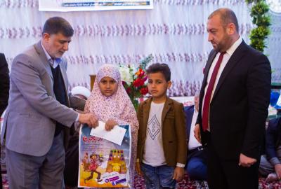 العتبةُ العبّاسية المقدّسة تحتفي بـ150 يتيماً وتكرّمهم تيمّناً بذكرى ولادة أبيهم