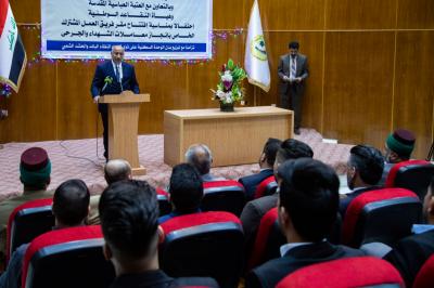 بالتعاون مع العتبة العبّاسية المقدّسة: افتتاح مقرٍّ لإنجاز معاملات الشهداء والجرحى