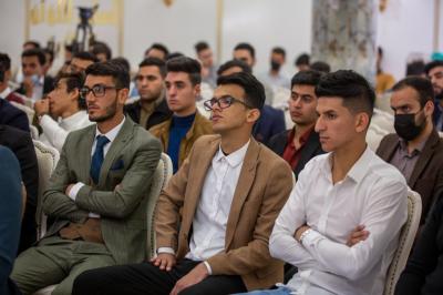 برعاية العتبة العبّاسية المقدّسة: طلبةُ الجامعة التكنلوجيّة يحتفلون بذكرى ولادة أقمار شعبان المباركة