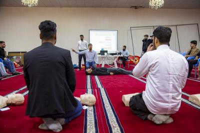 تهيئةُ فرقٍ إسعافيّة لإشراكها في زيارة النصف من شعبان