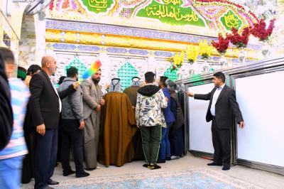 خَدَمَةُ مقام الإمام المهديّ (عجّل الله فرجه الشريف) استنفارٌ تامّ لخدمة الزائرين