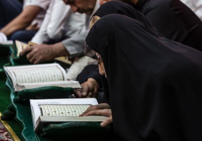 للنساء نصيبٌ وحضورٌ في الختمة القرآنيّة عند مرقد أبي الفضل العبّاس (عليه السلام)