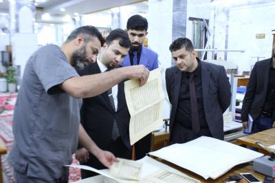 مركزٌ متخصّص في العتبة العبّاسية يؤسّس مكتبةً رقميّةً لمعهد الصحّة العالي في الديوانيّة