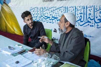 بوتيرةٍ متصاعدة.. موكبُ أمّ البنين (عليها السلام) يضاعفُ جهوده خدمةً لزائري الأربعين