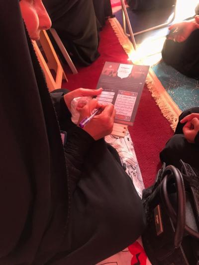 نشاطات متعدّدة لمعهد القران الكريم النسوي على طريق الزائرين