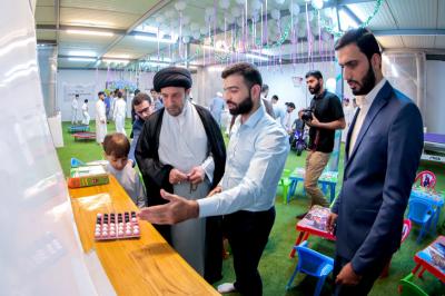 المجمع العلمي للقرآن الكريم يفتتح قاعة ألعاب فكرية في النجف 