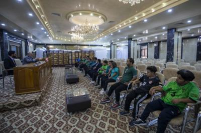 ببرنامج متعدد الفقرات ومعسكر داخلي.. المنتخب الوطني لقصار القامة للصالات في ضيافة العتبة العباسية 
