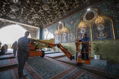 قسم الصيانة والإنشاءات الهندسية: نعمل وفق خطط متكاملة لتأمين احتياج العتبة وأقسامها من الطاقة الكهربائية