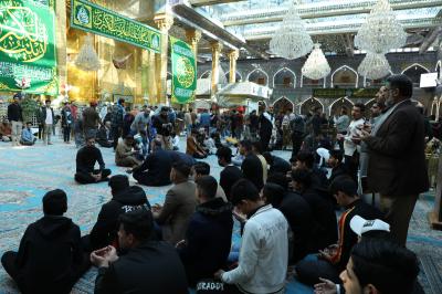 تشرف الوفد بزيارة ابي الفضل العباس (عليه السلام)