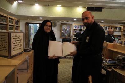 زيارة الوفد لمكتبة العتبة العباسية المقدسة
