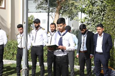 صور من البرنامج الكشفي 