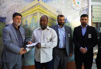 صور من تكريم مجموعة من ملاكات قسم المشاريع الهندسية من قبل مدير مكتب المتولي الشرعي للعتبة العباسية الدكتور افضل الشامي 