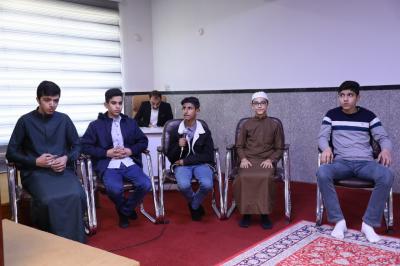 المسابقة تهدف الى رفع مستوى المنافسة بين الطلبة وإتقان الحفظ 
