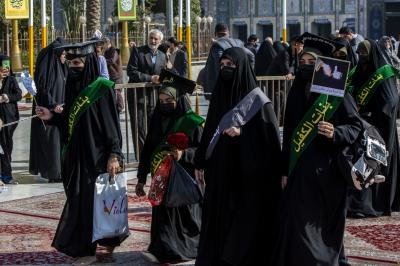 صور من فعاليات الفترة الصباحية من حفل التخرج المركزي لطالبات الجامعات العراقية دفعة (بنات الكفيل) السنوي الخامس