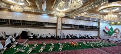 وزّعت الختمات القرآنية بين المدّة الصباحية وبعد صلاة الظهرين