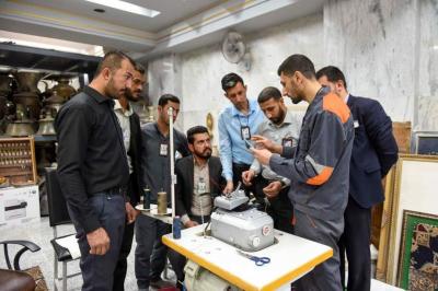 تضمّنت الدورة كيفية ريافة السجاد بنوعيه اليدويّ والصناعيّ