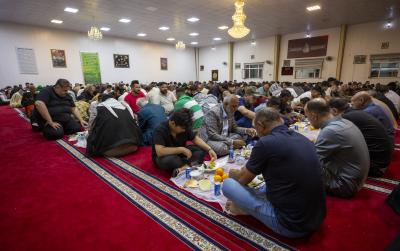جانب من استضافة عوائل الشهداء الأبرار