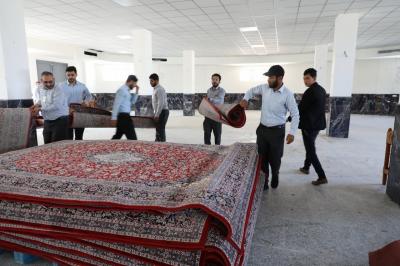 قسم العلاقات يضع اللمسات الاخيرة قبيل انطلاق حفل تخرج طلبة الجامعات 