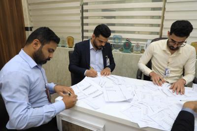 القسم شكل وفدا مختصا لسحب الكُرّاس الذي وزع على مجموعة من مدارس البصرة