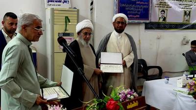 تكريم المركز  من قبل ممثل المرجعية الدينية في المحافظة؛ تثميناً للجهود المبذولة 