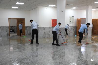 انتهاء الاستعدادات الخاصة بالحفل المركزي لتخرج طلبة الجامعات في مضيف العتبة العباسية