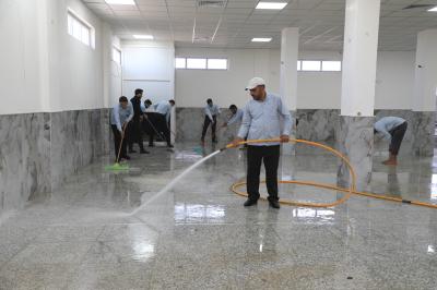 انتهاء الاستعدادات الخاصة بالحفل المركزي لتخرج طلبة الجامعات في مضيف العتبة العباسية