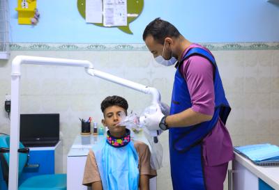 مركز ام البنين لوقاية الأسنان يستمر بتقديم خدماته المجانية للأطفال اليتامى