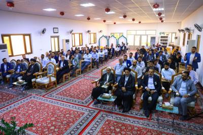 خلال الاجتماع بالملاكات.. رئيس المجمع العلمي يؤكد على الانسجام مع رؤية العتبة العباسية القرآنية