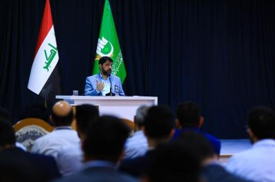 خلال الاجتماع بالملاكات.. رئيس المجمع العلمي يؤكد على الانسجام مع رؤية العتبة العباسية القرآنية