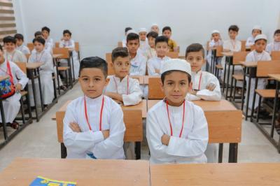 بالصور.. الدورات القرآنية الصيفية بيومها الأول تشهد حضوراً ملفتًا للأطفال