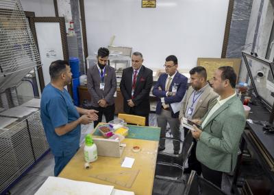 قسم الشؤون الفكرية ينظم برنامجًا لوفد من الجامعة التقنية في الموصل