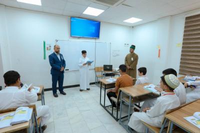المجمع العلمي ينظم اختبارات نظرية وعملية لطلبة مشروع الدورات الصيفية