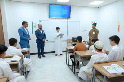 المجمع العلمي ينظم اختبارات نظرية وعملية لطلبة مشروع الدورات الصيفية