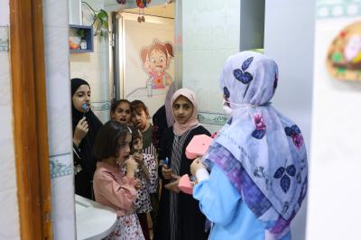 مركز أم البنين لوقاية الأسنان يقدم خدماته لمجموعة من أيتام محافظة البصرة