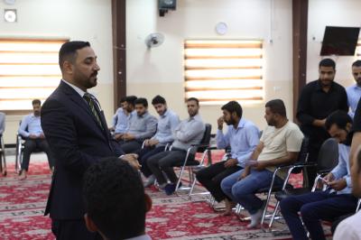 قسم العلاقات ينظم ورشة تعريفية للمنتسبين الجدد