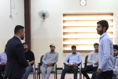 قسم العلاقات ينظم ورشة تعريفية للمنتسبين الجدد