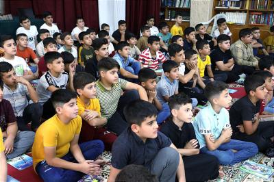 وفد المجمَع العلمي يواصل متابعة الدورات القرآنيّة الصيفيّة في صلاح الدين
