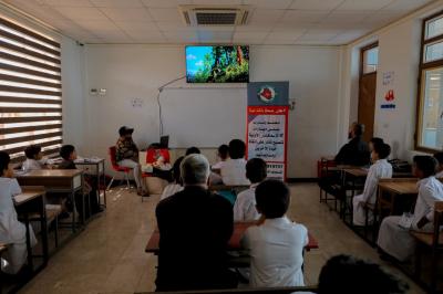 المجمع العلميّ يقيم برنامج (المسعِف الصغير) لطلبة مشروع الدورات الصيفية